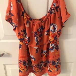 Floral Off the Shoulder Top